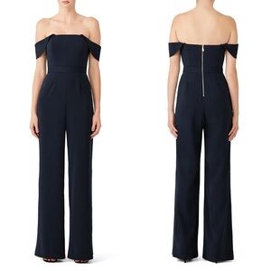 Jay Godfrey Brin Jumpsuit in Midnight Navy Blue